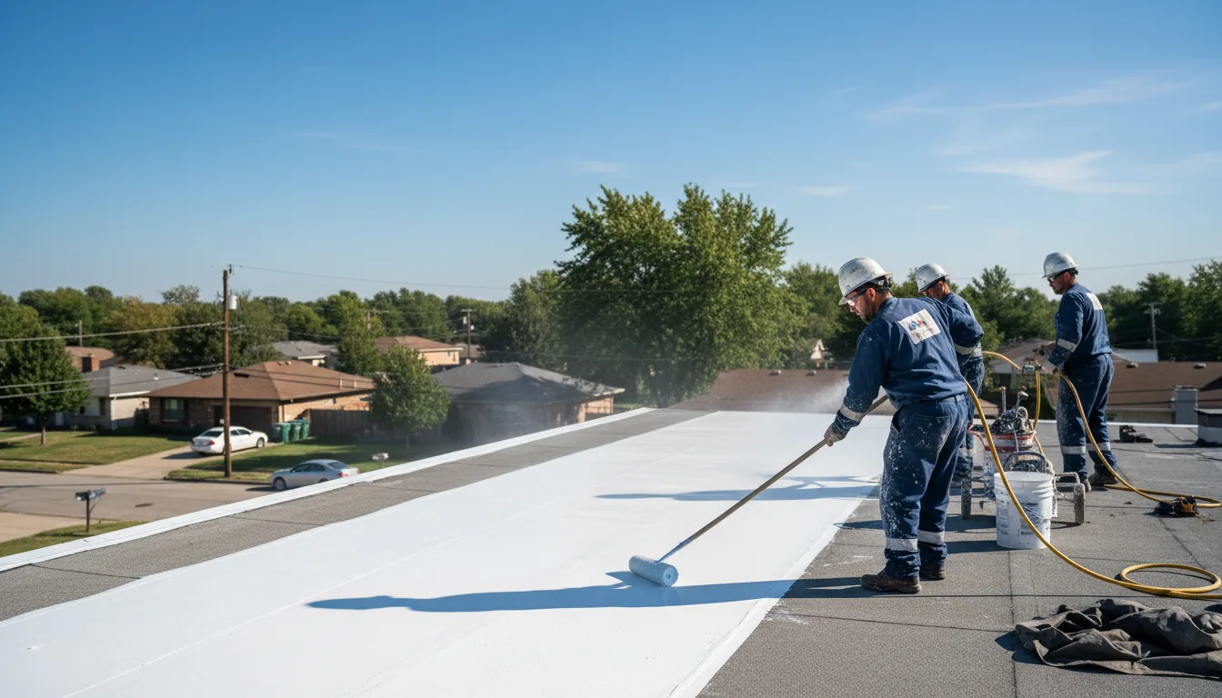Commercial roof coating in Eccles, WV near me